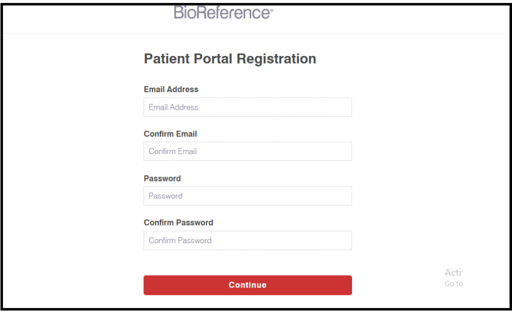 How to Register for Bioreference Patient portal